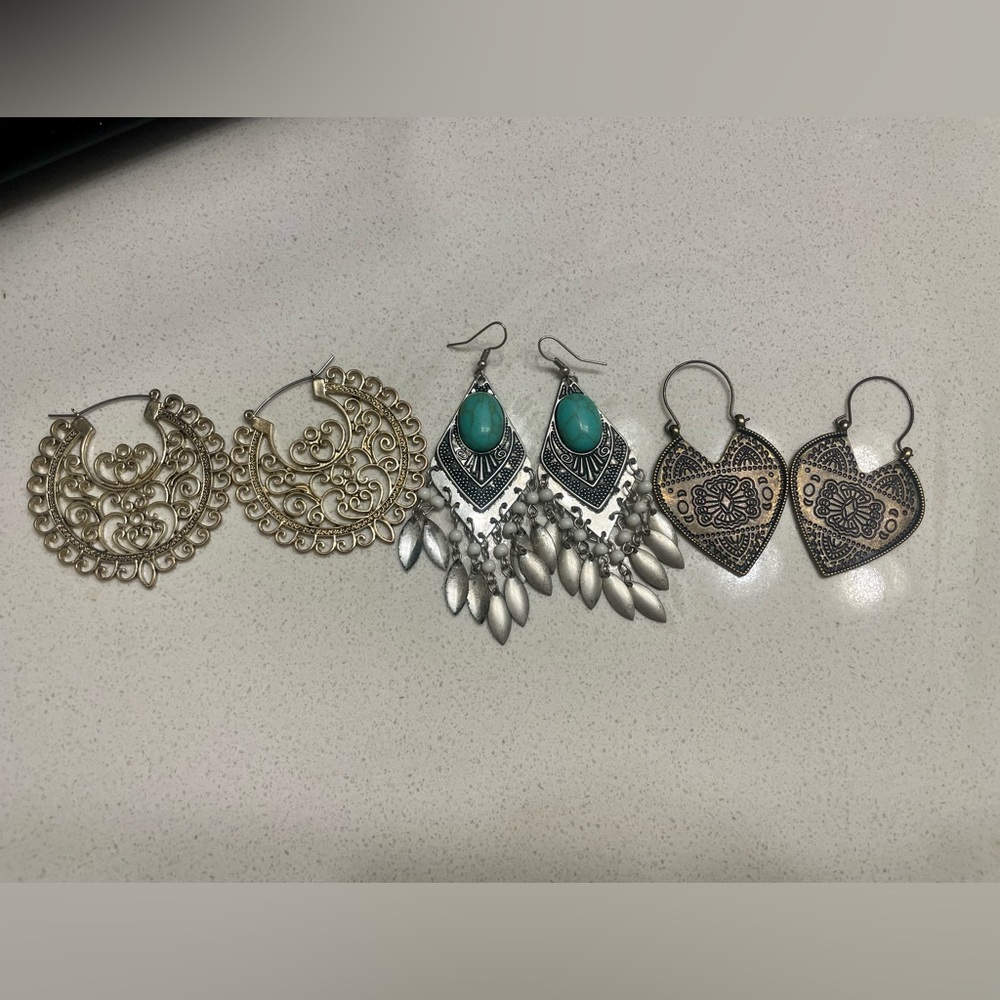 Bundle of boho earrings